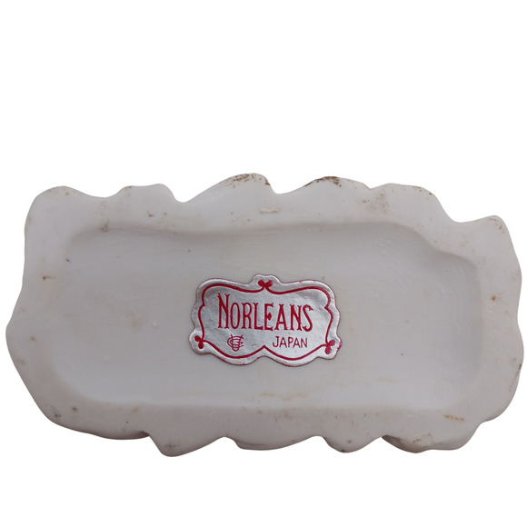 VTG Norleans Japan Old Couple Box Figurines – Grandpa Reading & Grandma Knitting - Picture 7 of 9